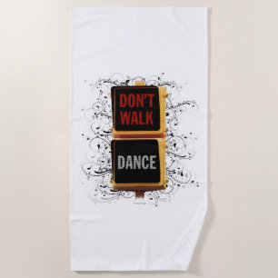 Dance Traffic Signal Beach Towel