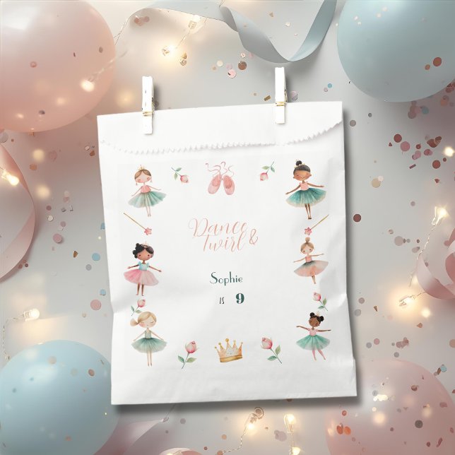 Dance & twirl girl birthday party favour bags (Creator Uploaded)