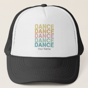 Dance Vintage Lettering For Retro Disco House Trucker Hat