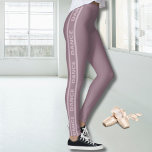 Dance Warm Up Leggings for Dancer<br><div class="desc">Stretchy pink leggings for dance class. Pink dancer leggings for ballet,  jazz,  contemporary.</div>