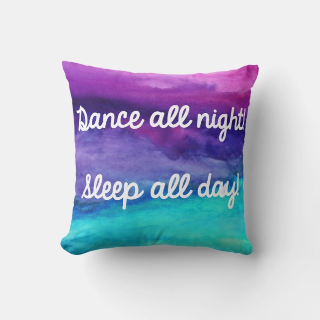 Dance Watercolor Pillow (Front)