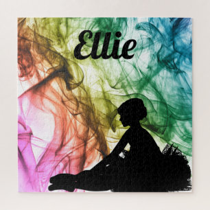 Dance Watercolor Smokey Custom Puzzle