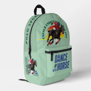 Dance with Horse (Polo Sport) Printed Backpack