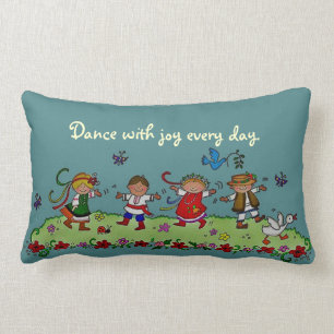 Dance With Joy Every Day Lumbar Cushion