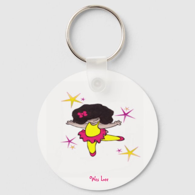 Dance With me Ballerina Key Ring (Front)