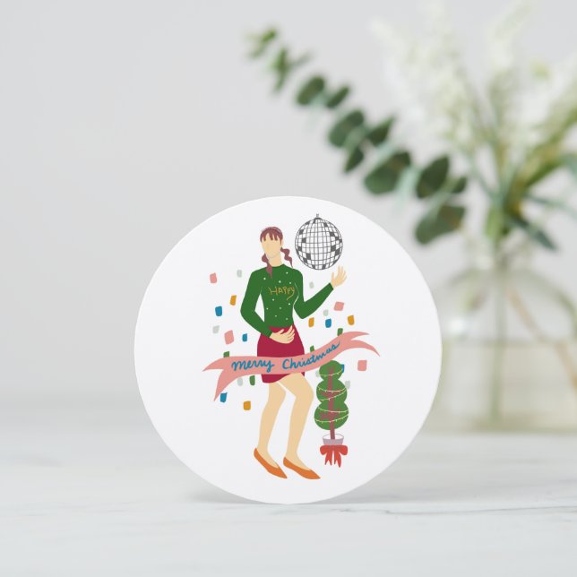 Dance with Me Christmas Card (Standing Front)