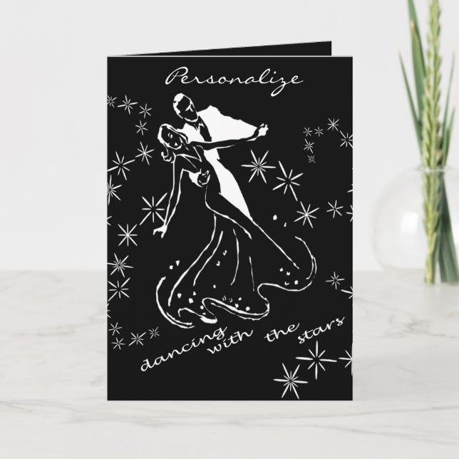 dance with the stars greeting card (Front)