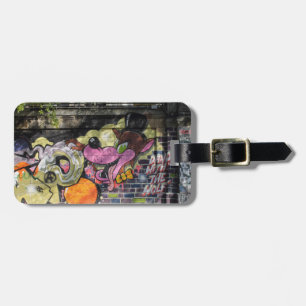 Dance With The Wolf Graffiti Luggage Tag