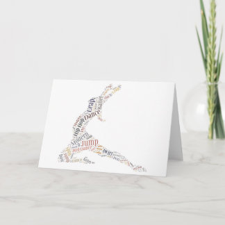 Dance Word Cloud Card