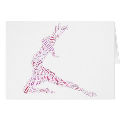 Image of Dance Word Cloud Pink