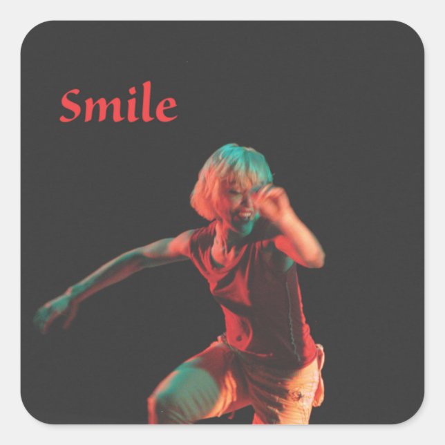 Dance Your Verbs - Smile Sticker (Front)
