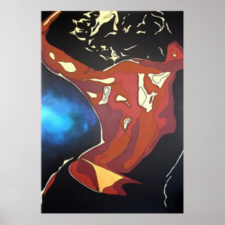 Dancefloor Diva Summer Vacation Abstract Art Poster