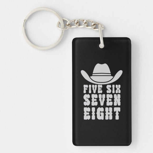 Danceline Five Six Seven Eight Key Ring (Front)