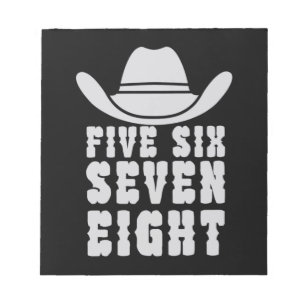 Danceline Five Six Seven Eight Notepad