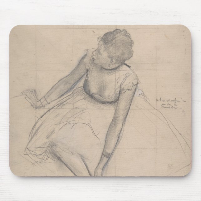 Dancer Adjusting Her Slipper Mouse Mat (Front)