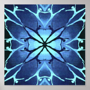 Dancer (Aqua) (portfolio poster) Poster