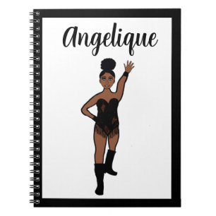 Dancer Black Fringe Notebook #1