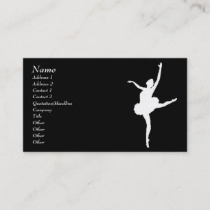 Dancer Black&White Business Card