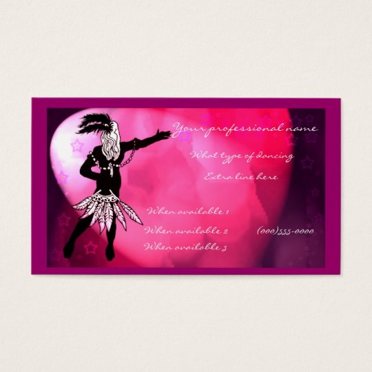 dancer business card