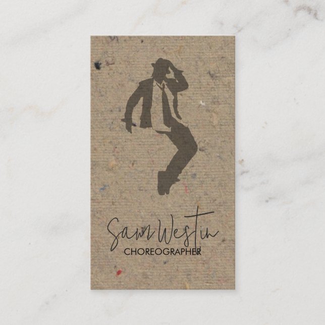 Dancer Choreographer Business Card (Front)