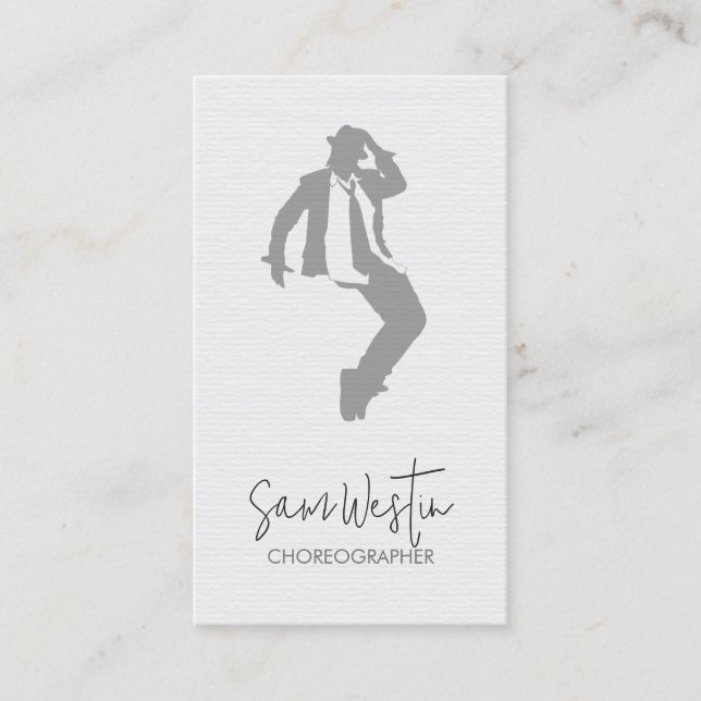 Dancer Choreographer  Business Card (Front)
