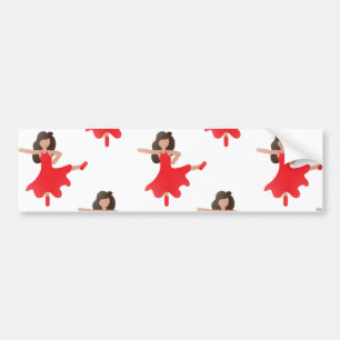dancer emoji bumper sticker