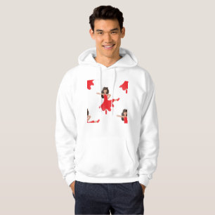 Dancer emoji mens hooded hoodie sweatshirt hoody