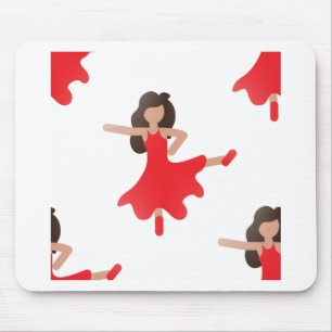 dancer emoji mouse mat