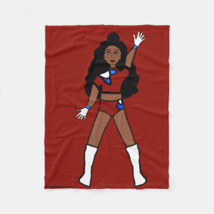 Dancer Fleece Blanket Berry & Blue 2