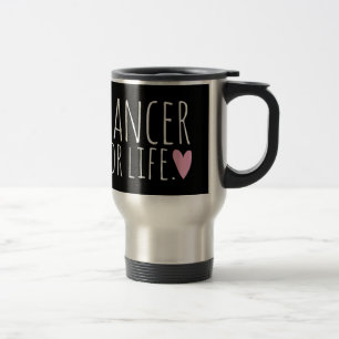 Dancer For Life Black with Heart Travel Mug