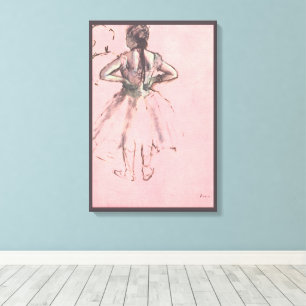 Dancer from Back, Hands on Hips by Edgar Degas Canvas Print