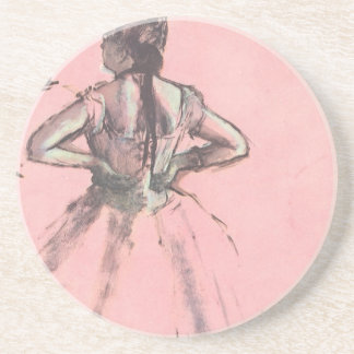 Dancer from Back, Hands on Hips by Edgar Degas Coaster