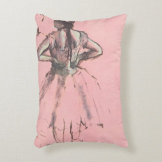Dancer from Back, Hands on Hips by Edgar Degas Decorative Cushion