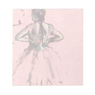 Dancer from Back, Hands on Hips by Edgar Degas Notepad