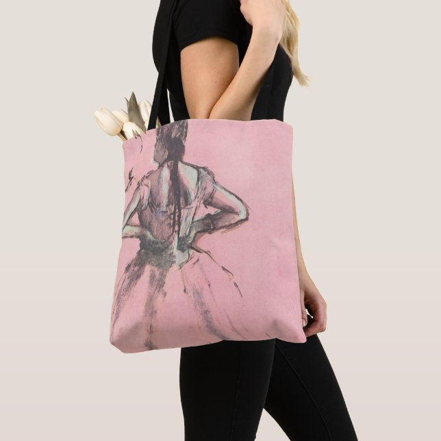 Dancer from Back, Hands on Hips by Edgar Degas Tote Bag (Close Up)