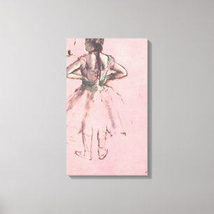 Dancer from the Back by Edgar Degas Vintage Ballet Canvas Print