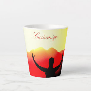 Dancer Greeting Sunrise Thunder Cove Latte Mug