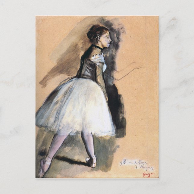 Dancer in a Ballet Position - Edgar Degas Postcard (Front)