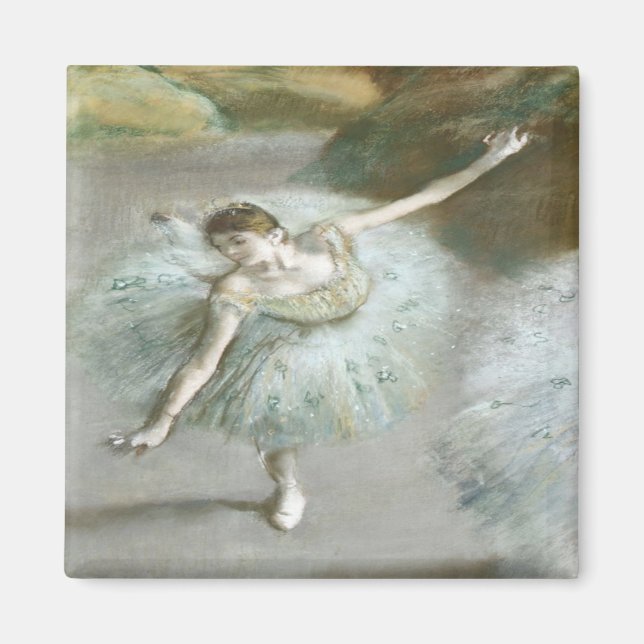 Dancer in Green by Edgar Degas Magnet (Front)