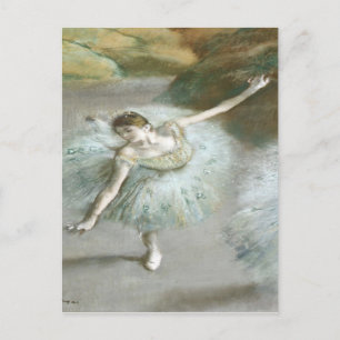 Dancer in Green by Edgar Degas Postcard