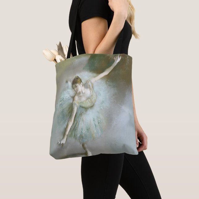 Dancer in Green Degas, Art  Tote Bag (Close Up)
