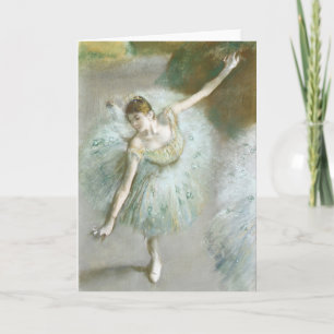 Dancer in Green   Edgar Degas Card