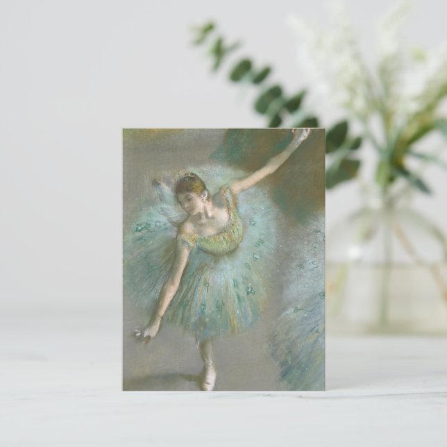 Dancer in Green Edgar Degas Invitation (Standing Front)