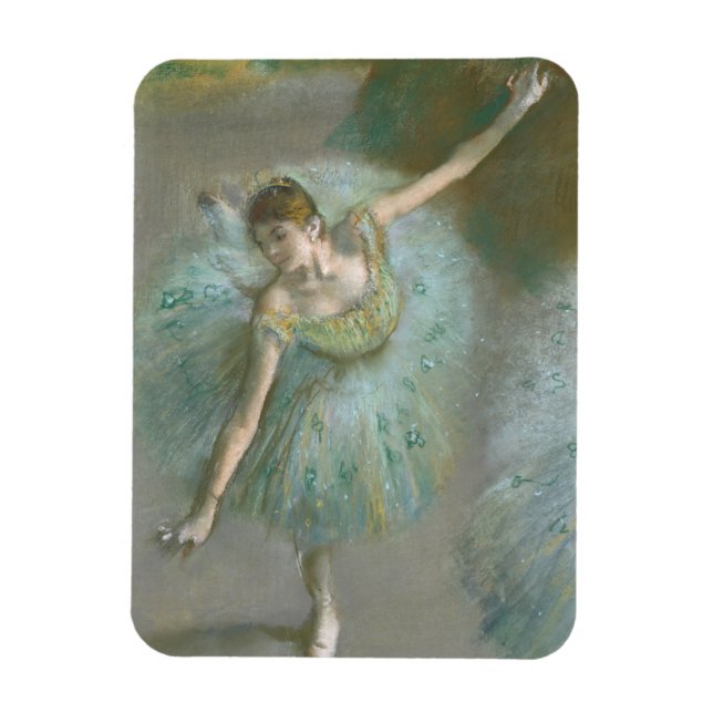 Dancer in Green Edgar Degas Magnet (Vertical)