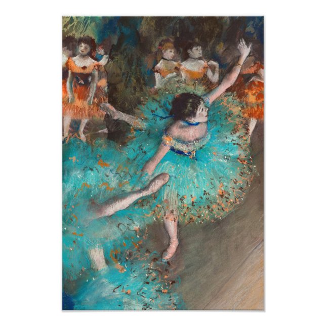 Dancer in Green, Swaying Dancer by Edgar Degas Photo Print (Front)