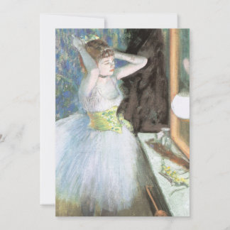 Dancer in Her Dressing Room by Edgar Degas Invitation