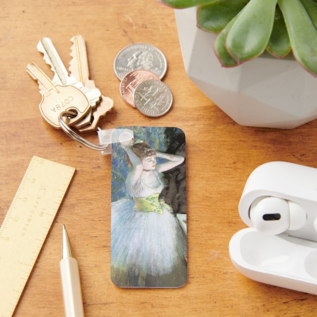Dancer in Her Dressing Room by Edgar Degas Key Ring (Desk)