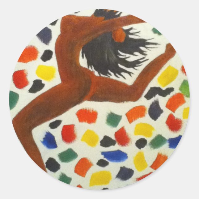 Dancer.jpg Classic Round Sticker (Front)