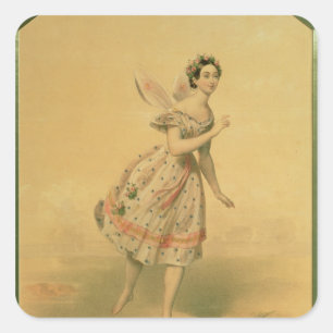 Dancer Maria Taglioni Square Sticker
