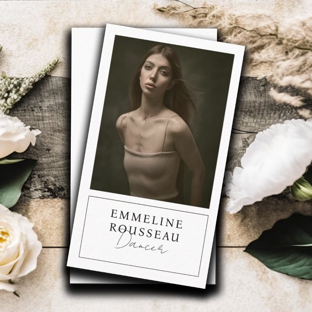 Dancer Model Photo  Business Card (Creator Uploaded)